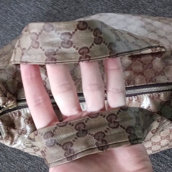 🏺Gucci🏺 - "Hysteria" GG Crystal Coated Crest Boho Tote - Picture 5 of 16